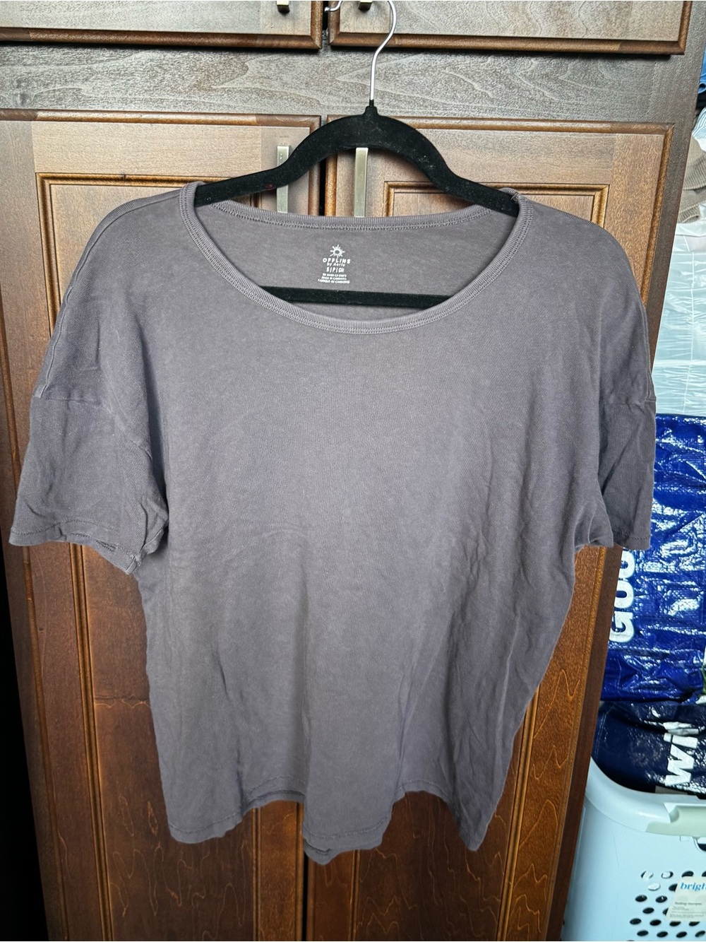 Aerie Offline Brown Oversized Relaxed Short Sleeve Crewneck T-Shirt Size Small S